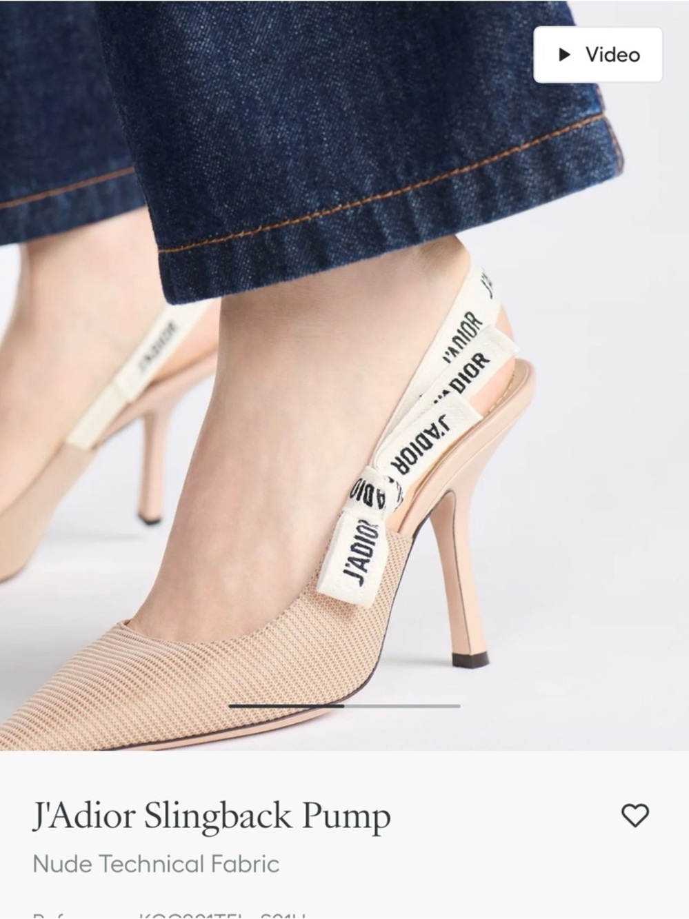 Dior Pink Blush J'Adior Slingback Pointed Toe Pump - 8.5 - Picture 2 of 14